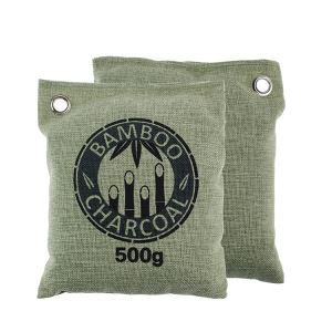 100% বাঁশ কাঠকয়লা বায়ু পরিশোধক ব্যাগ 500g